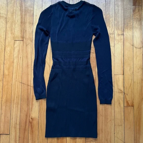 NWT Ramy Brook Corrine Bodycon Mini Dress Navy Blue Mesh Women’s XS - Picture 8 of 9